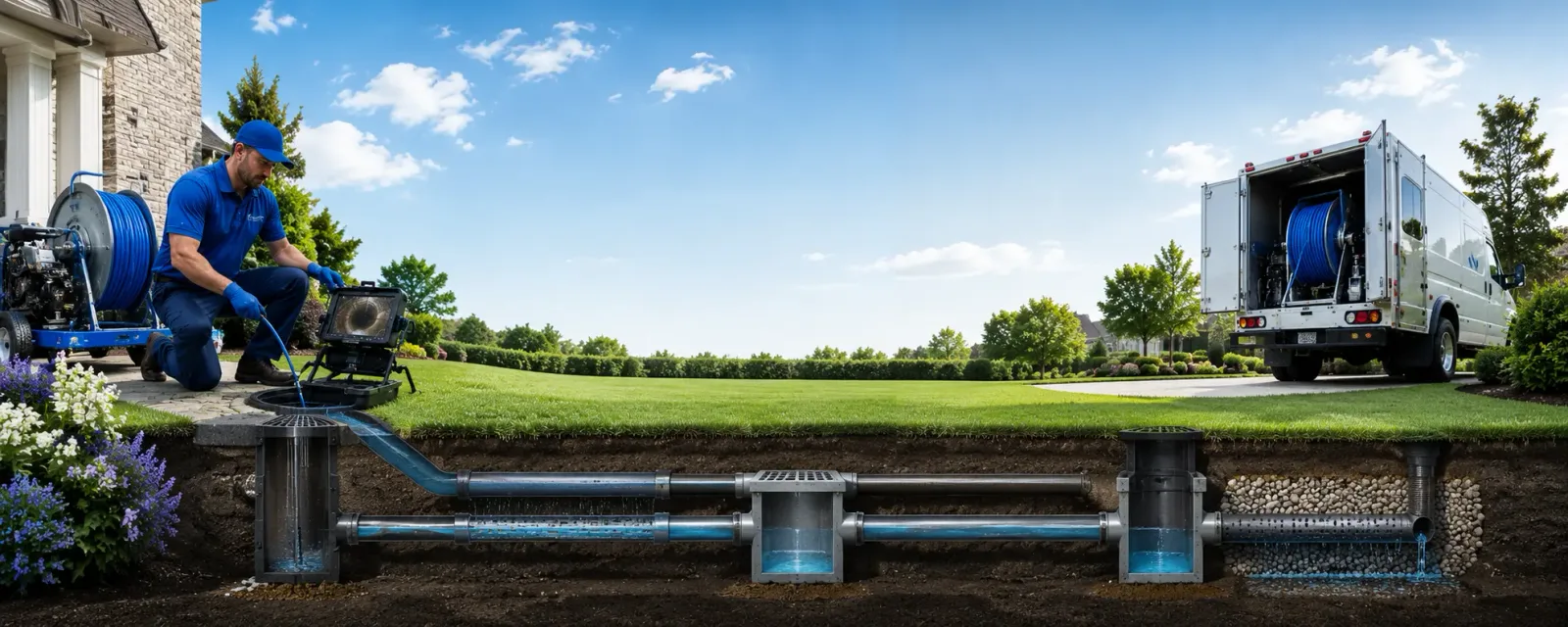 Outdoor drain cleaning information for Halliday, ND